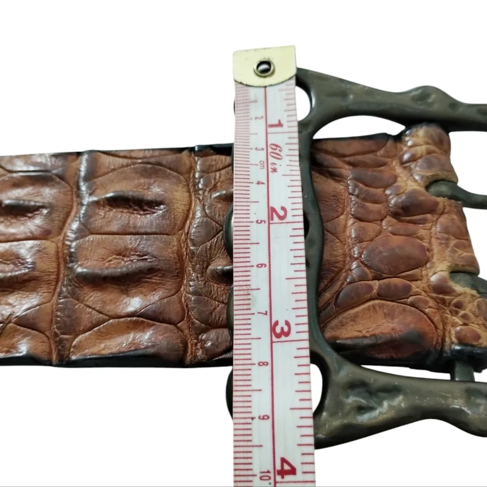 SAVANNAH Australia Brown Genuine Croc Leather Chunk 30